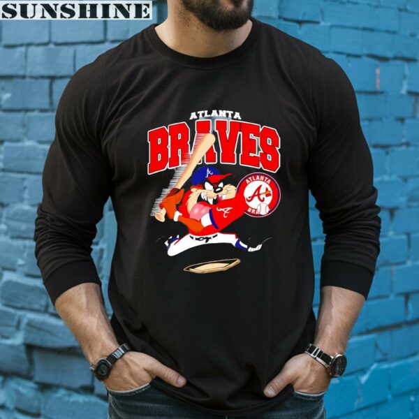Taz Player Looney Tunes Atlanta Braves Shirt 5 long sleeve shirt