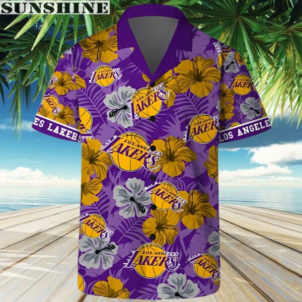 Team NBA Hawaii Set Los Angeles Lakers Hawaiian Shirt 3 Aloha shirt