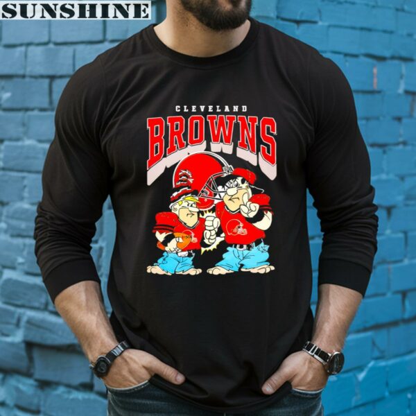 The Flintstones Football Players Cleveland Browns Shirt 5 long sleeve shirt