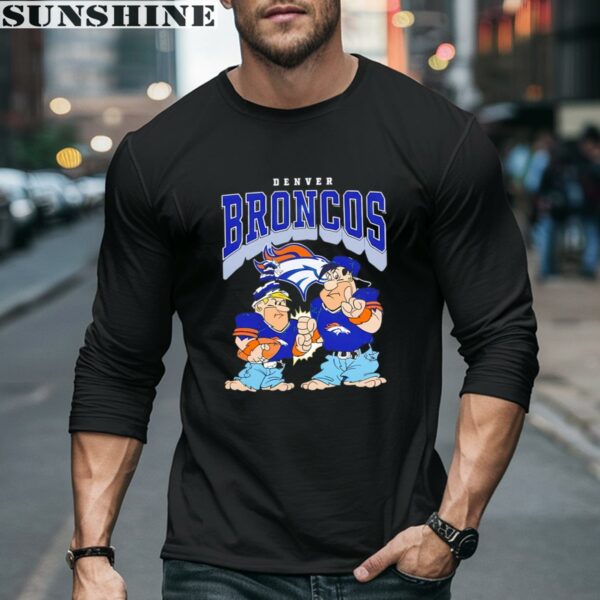 The Flintstones Fred Barney Denver Broncos Shirt 5 long sleeve shirt