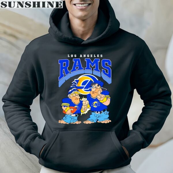 The Flintstones Fred Barney Football Players Los Angeles Rams Shirt 4 hoodie