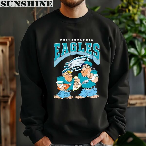 The Flintstones Fred Barney Football Players Philadelphia Eagles Shirt 3 sweatshirt
