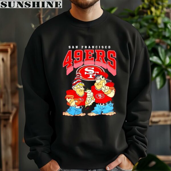 The Flintstones Fred Barney Football Players San Francisco 49ers Shirt 3 sweatshirt