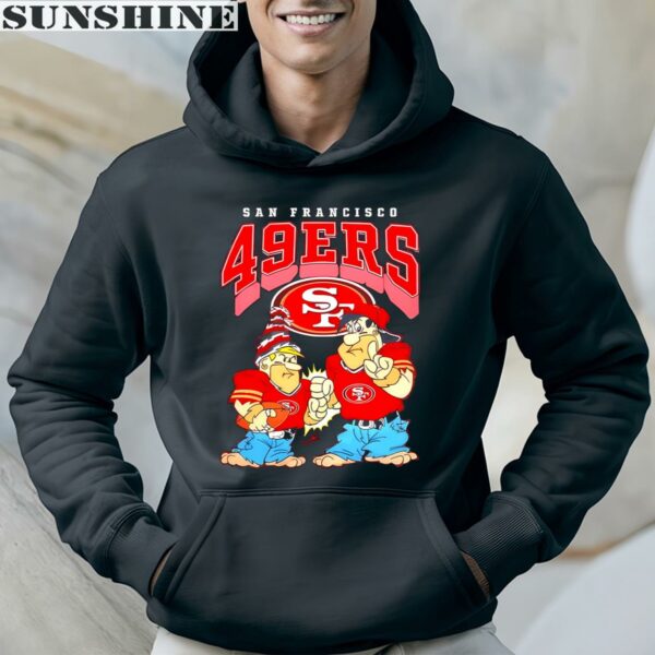 The Flintstones Fred Barney Football Players San Francisco 49ers Shirt 4 hoodie
