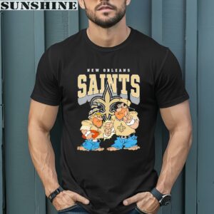 The Flintstones Fred Barney New Orleans Saints Shirt