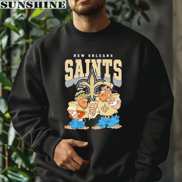 The Flintstones Fred Barney New Orleans Saints Shirt 3 sweatshirt