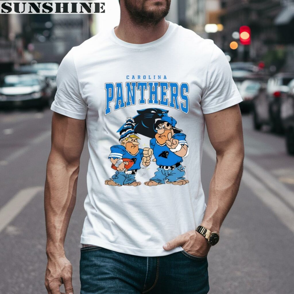 The Flintstones Fred Barney Player Carolina Panthers Shirt 