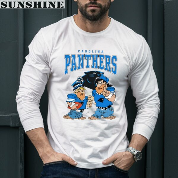 The Flintstones Fred Barney Player Carolina Panthers Shirt 5 Long Sleeve shirt