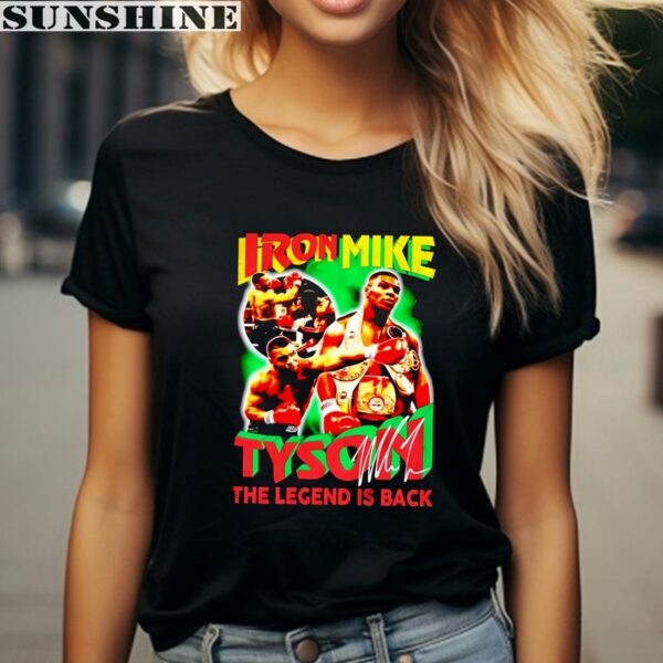 The Legend Is Back Graphic Iron Mike Tyson Shirt 2 women shirt