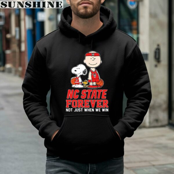 The Peanuts Characters Forever Not Just When We Win NC State Wolfpack Shirt 4 hoodie