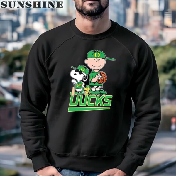 The Peanuts Movie Characters Oregon Ducks Baseball Shirt 3 sweatshirt