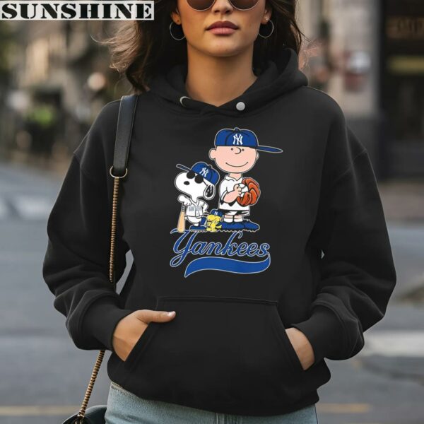 The Peanuts Movie Characters Snoopy New York Yankees Baseball Shirt MLB Gift 4 hoodie