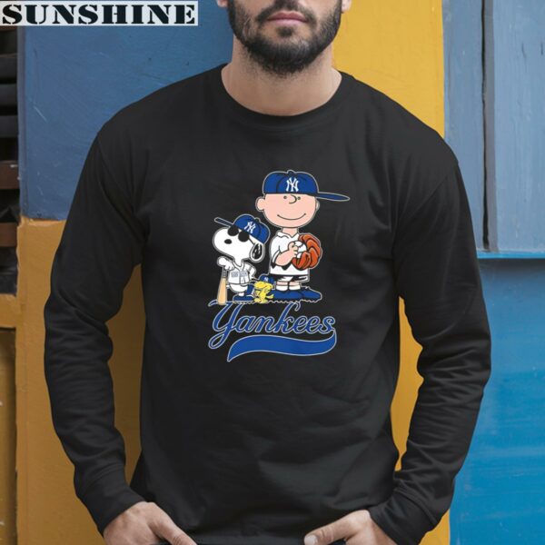 The Peanuts Movie Characters Snoopy New York Yankees Baseball Shirt MLB Gift 5 long sleeve shirt