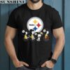 The Peanuts Snoopy And Friends Cheer For The Pittsburgh Steelers Shirt NFL Gift