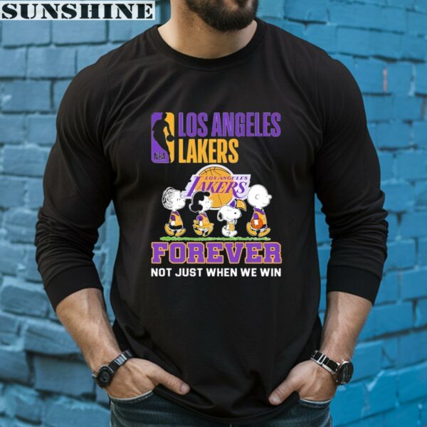 The Snoopy And Friends Los Angeles Lakers Shirt 5 long sleeve