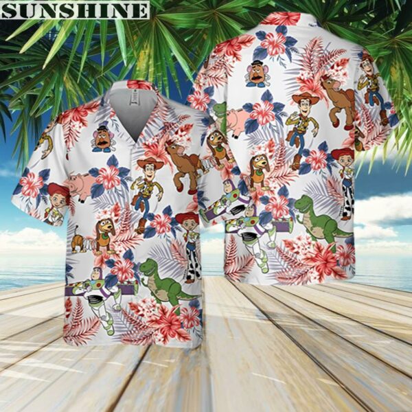 Toy Story Friends Hawaiian Shirt Pixar Woody Buzz Lightyear Tropical Shirt 3 Aloha shirt
