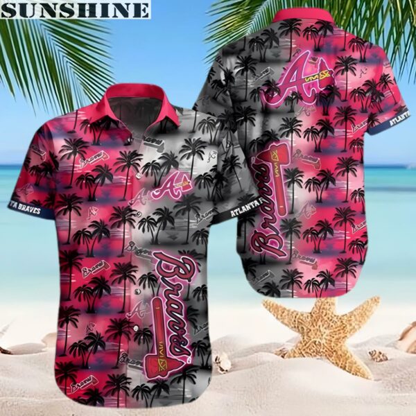Tropical Palm Tree Atlanta Braves Hawaiian Shirt 2 hawaiian shirt