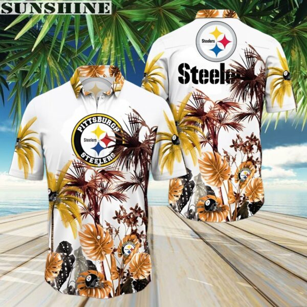 Tropical Palm Tree Pittsburgh Steelers Hawaiian Shirt 3 Aloha shirt
