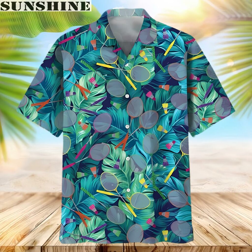 Tropical Summer Badminton Hawaiian Shirt