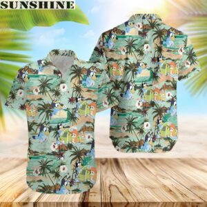 Tropical Summer Funny Bluey Hawaiian Shirt