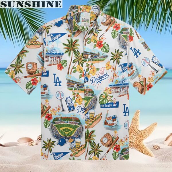 Tropical Summer Los Angeles Dodgers Hawaiian Shirt MLB Gift For Fans 2 hawaiian shirt