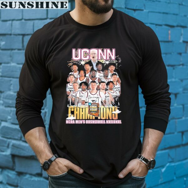 UConn Huskies Champions NCAA Mens Basketball National Shirt 5 long sleeve