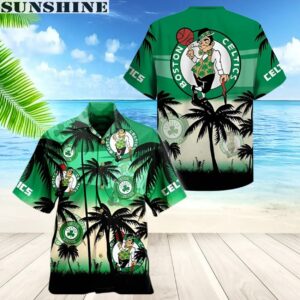 Vintage Boston Celtics Hawaiian Shirt With Palm Trees 1 aloha