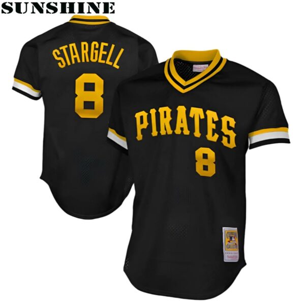 Willie Stargell Black Pittsburgh Pirates Authentic Cooperstown Collection Mesh Batting Practice Jersey 1 Jersey