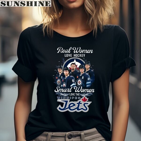 Winnipeg Jets Real Women Love Hockey Smart Women Love Jets Shirt 2 women shirt