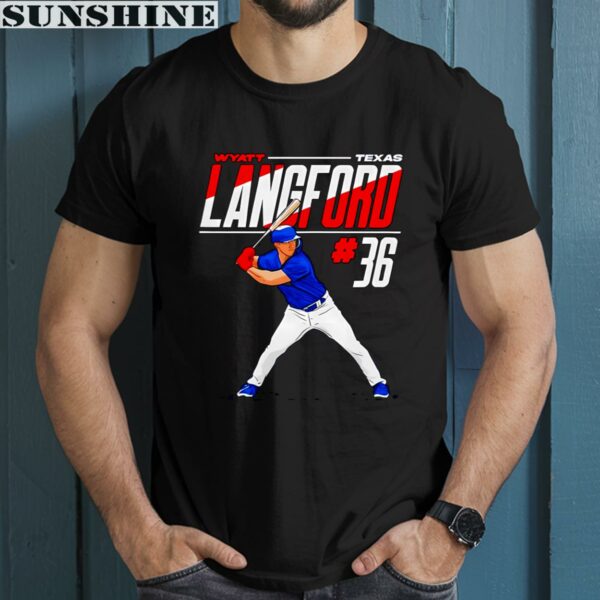 Wyatt Langford Baseball Texas Rangers Shirt 1 men shirt