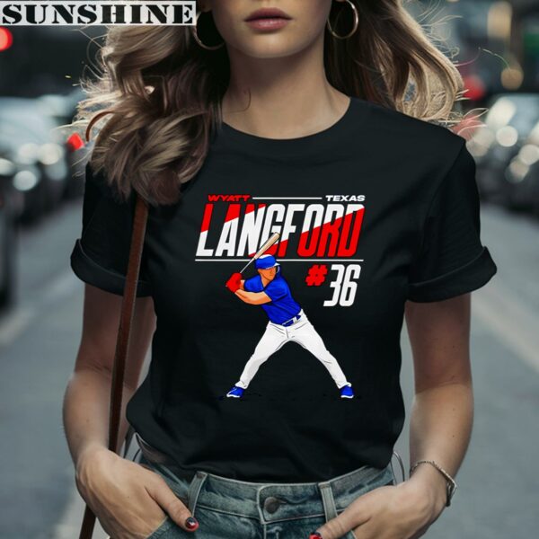 Wyatt Langford Baseball Texas Rangers Shirt