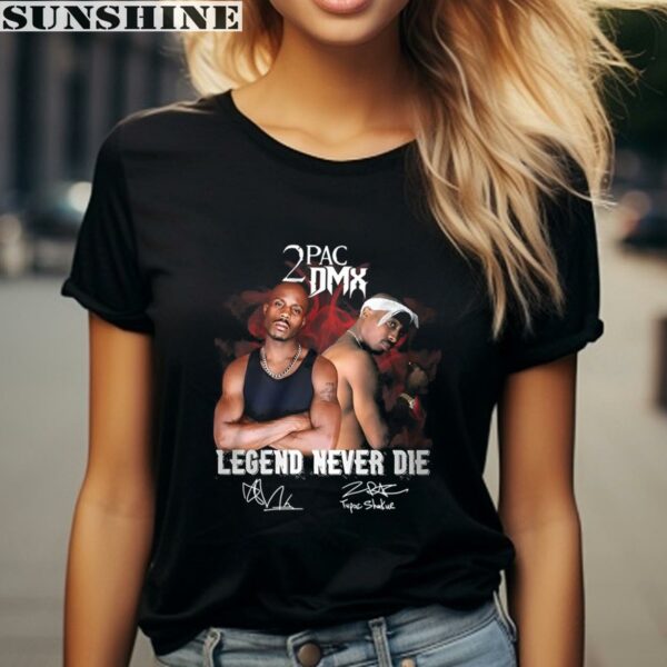 2Pac Dmx Legend Never Die Signatures Shirt 2 women shirt
