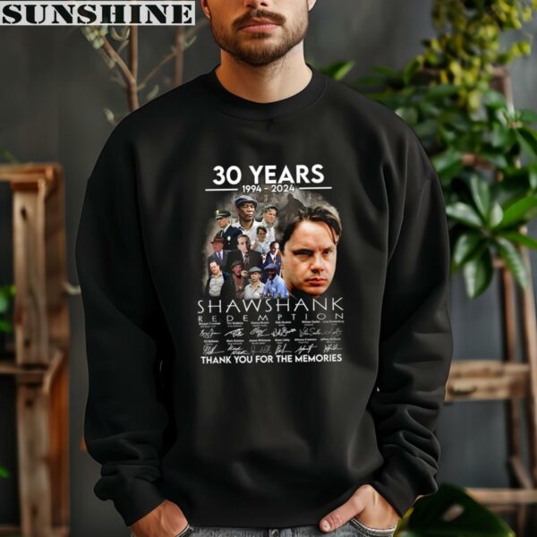 30 Years 1994 2024 The Shawshank Redemption Thank You For The Memories T Shirt 3 sweatshirt