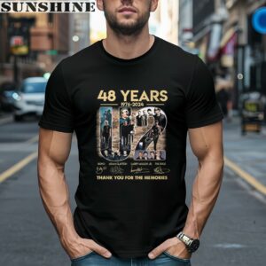 48 Years 1976 2024 U2 Thank You For The Memories Shirt 1 men shirt