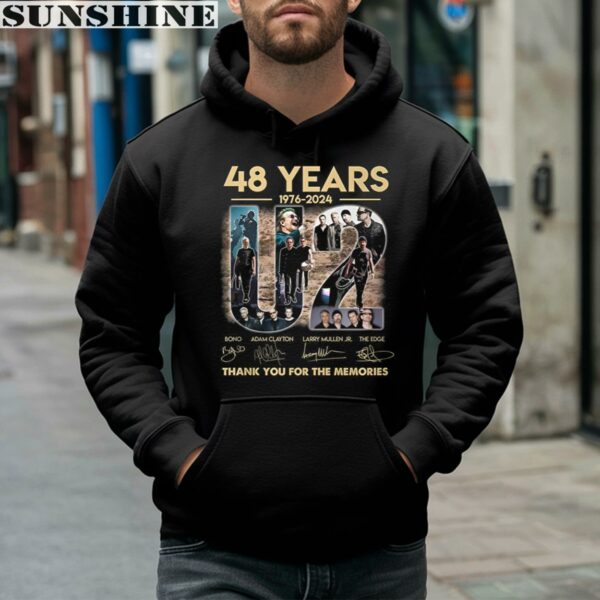 48 Years 1976 2024 U2 Thank You For The Memories Shirt 4 hoodie