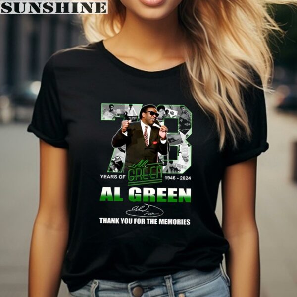 78 Years Of 1946 2024 Al Green Thank You For The Memories T Shirt 2 women shirt