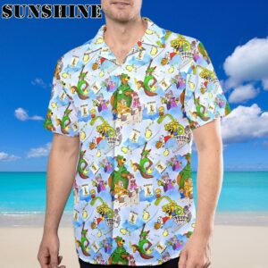 Adventure Movie Chibi Characters Super Mario Hawaii Beach Shirt Printed Aloha