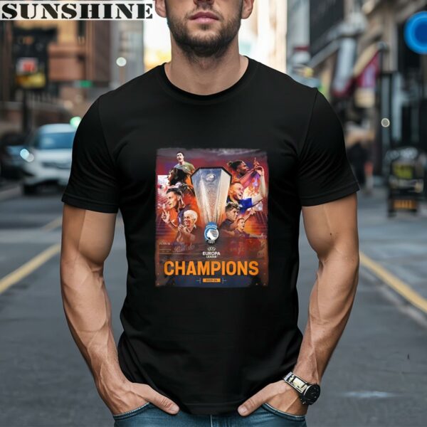 Atalanta BC UEFA Europa League Champions 2023 2024 T Shirt 1 men shirt