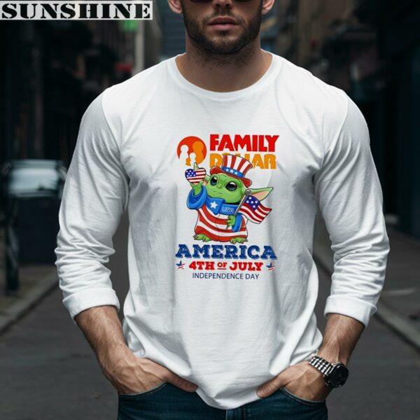 Baby Yoda Family Dollar America 4th Of July Independence Day shirt 5 long sleeve shirt