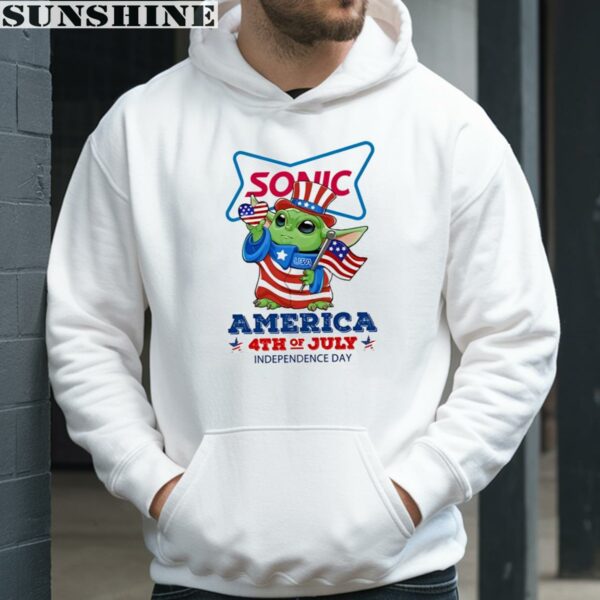 Baby Yoda Sonic Drive In America 4th Of July Independence Day shirt 4 hoodie