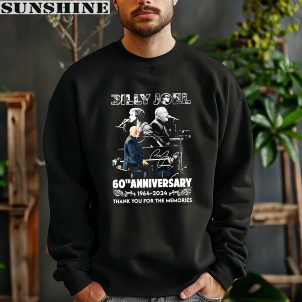 Billy Joel 60th Anniversary 1964 2024 Memories Signature Shirt 3 sweatshirt