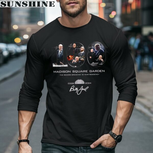 Billy Joel Madison Square Garden 100th Event 2024 T Shirt 5 long sleeve shirt