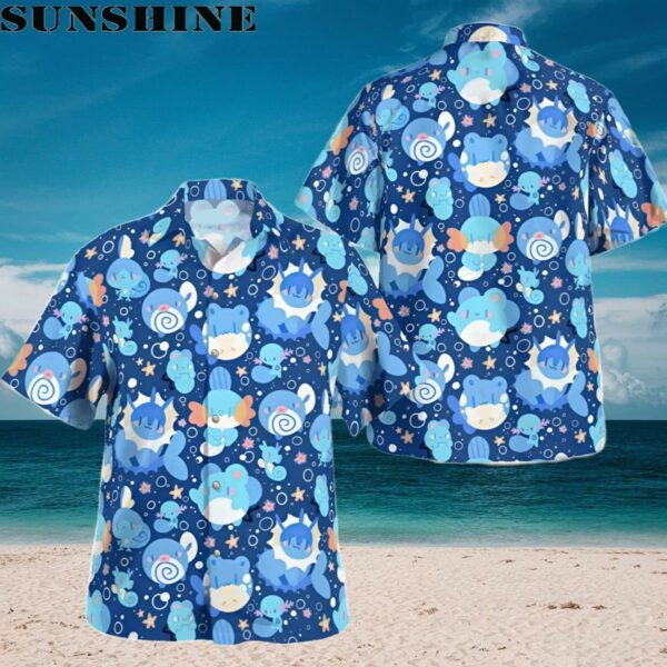 Blue Water Pokemon Anime Hawaiian Shirt Gifts Aloha Shirt Aloha Shirt
