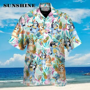 Bluey Bingo And Pineapple Aloha Hawaiian Shirt Aloha Shirt Aloha Shirt