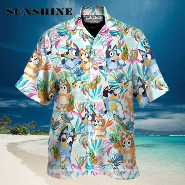Bluey Bingo And Pineapple Aloha Hawaiian Shirt Hawaiian Hawaiian