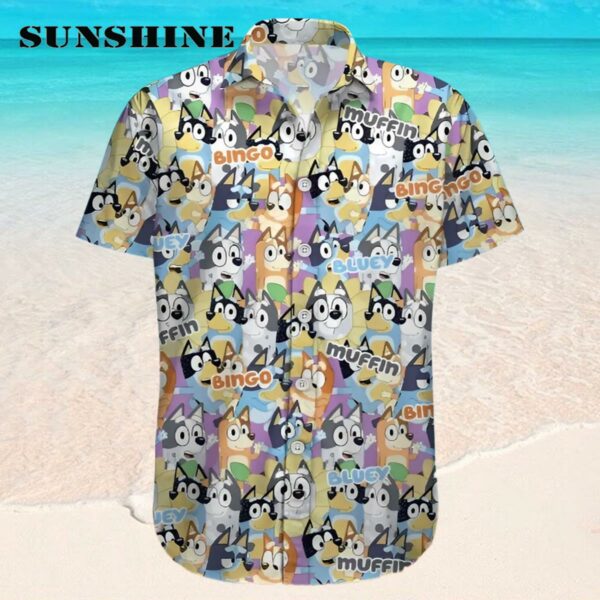 Bluey Bingo Muffin Mens Hawaiian Shirt Hawaaian Shirt Hawaaian Shirt