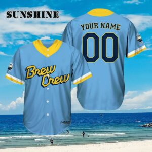 Brew Crew City Connect Baseball Jersey Aloha Shirt Aloha Shirt