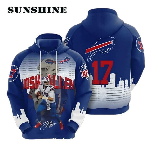 Buffalo Bills Football 17 Josh Allen 3D Hoodie Printed Thumb