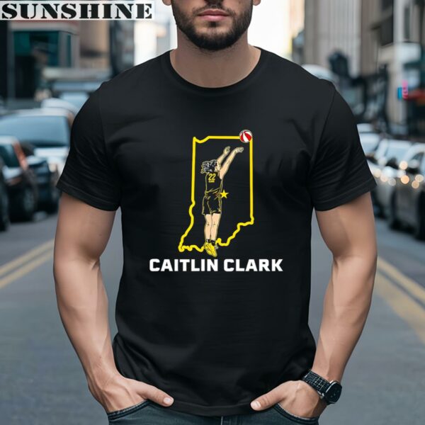 Caitlin Clark State Star Indiana Basketball Shirt 2 men shirt