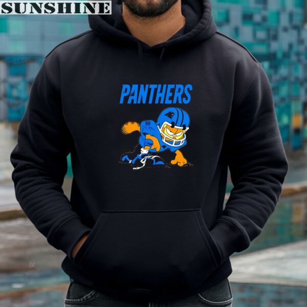 Carolina Panthers Garfield Grumpy Football Player Shirt 4 hoodie